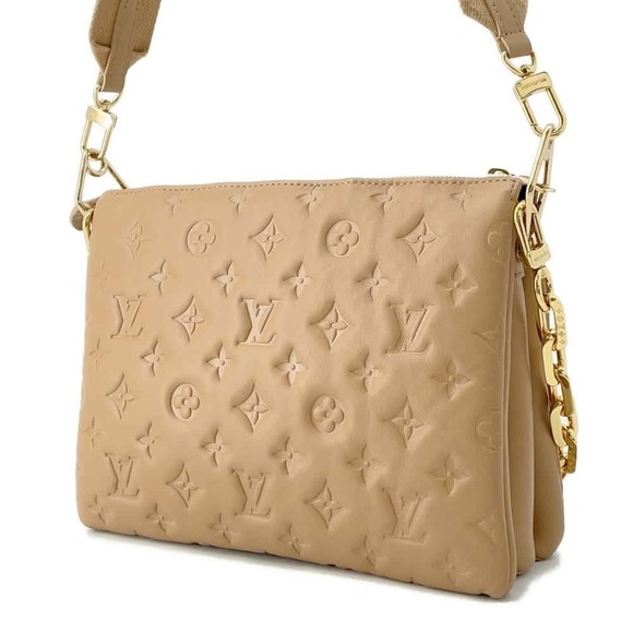 Louis Vuitton Coussin Lambskin Shoulder Bag Beige Monogram - Picture 2 of 11